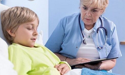 Doctor and child in the hospital