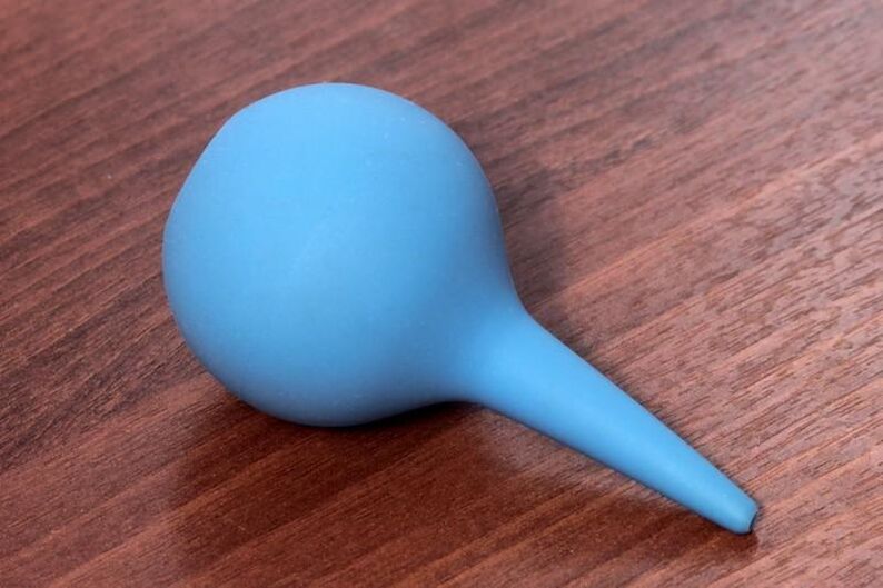 enema to rid the body of parasites